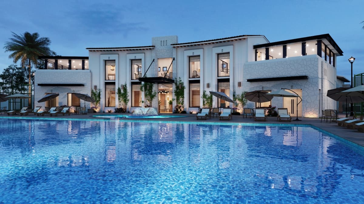 Tropical resort accommodation