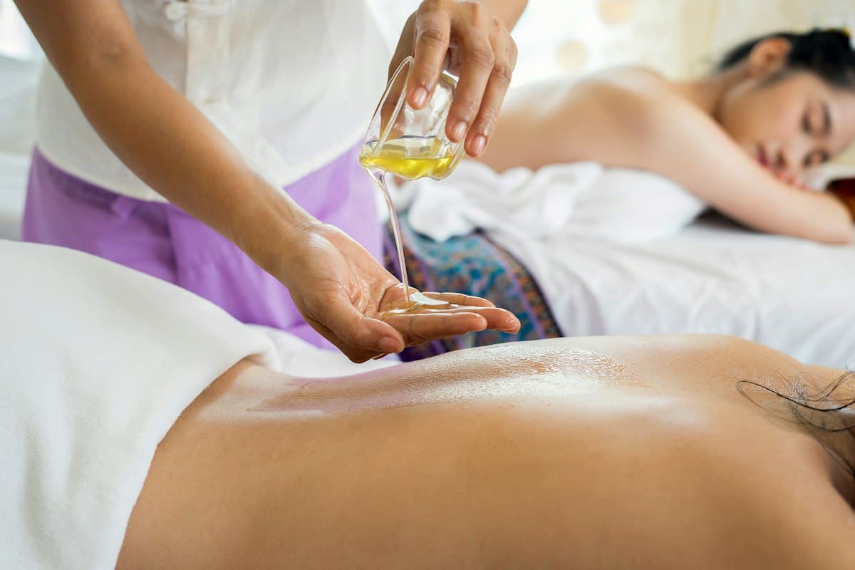 Relaxing wellness and spa environment